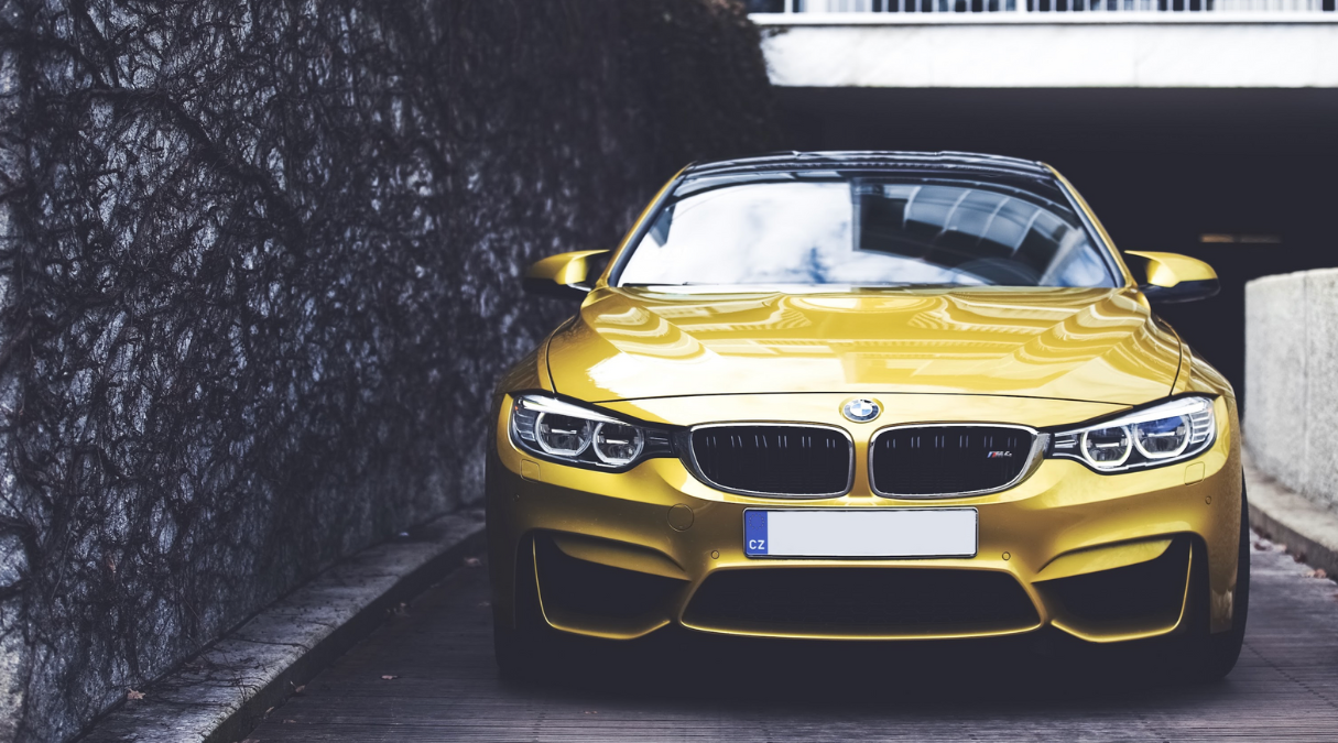 Image of a gold BMW M4